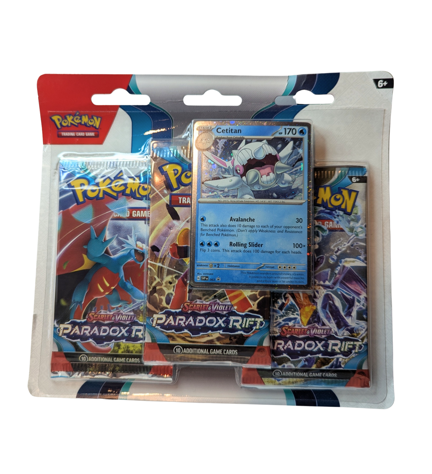 Pokémon Paradox Rift Blister 3 Booster Pack