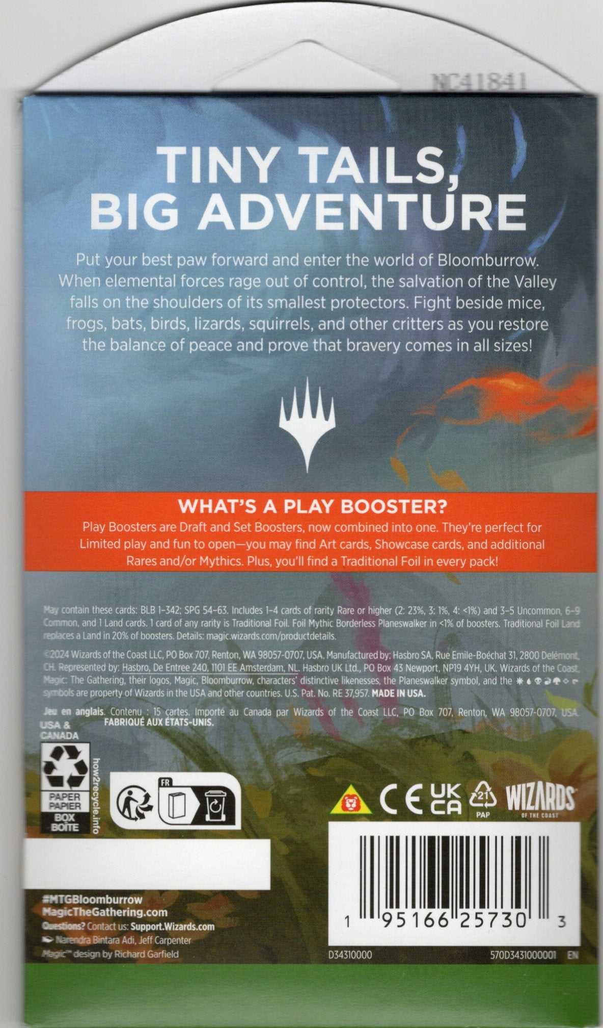 MTG Bloomburrow Play Booster Pack