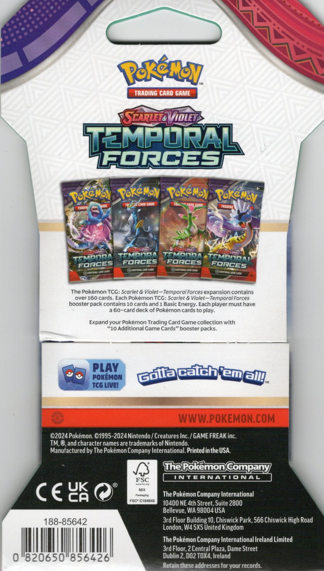 Temporal Forces Sleeved Booster Pack