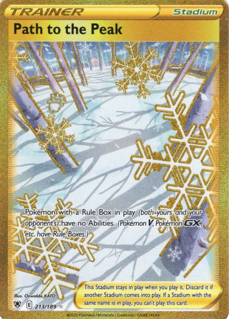 Path to the Peak (Gold) 213/189 / Secret Rare Ungraded Single