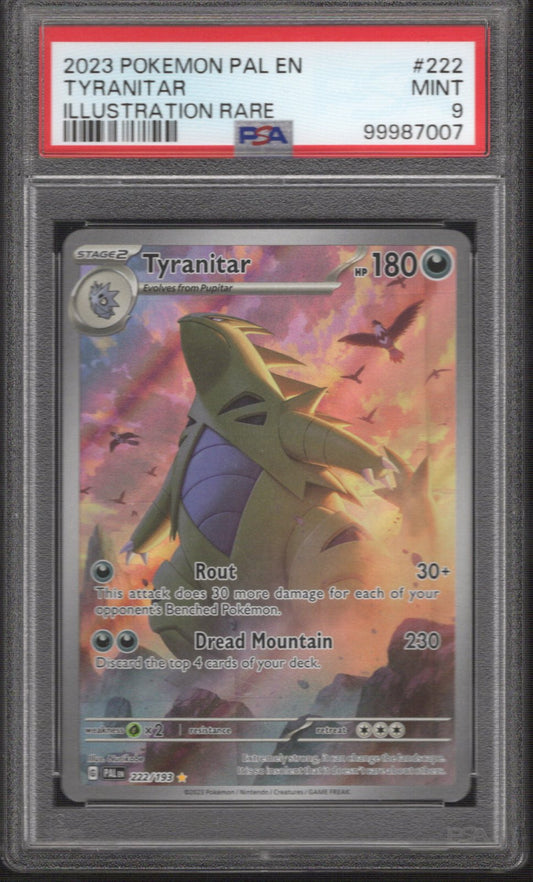 PSA 9 Tyranitar 222/193 / Illustration Rare