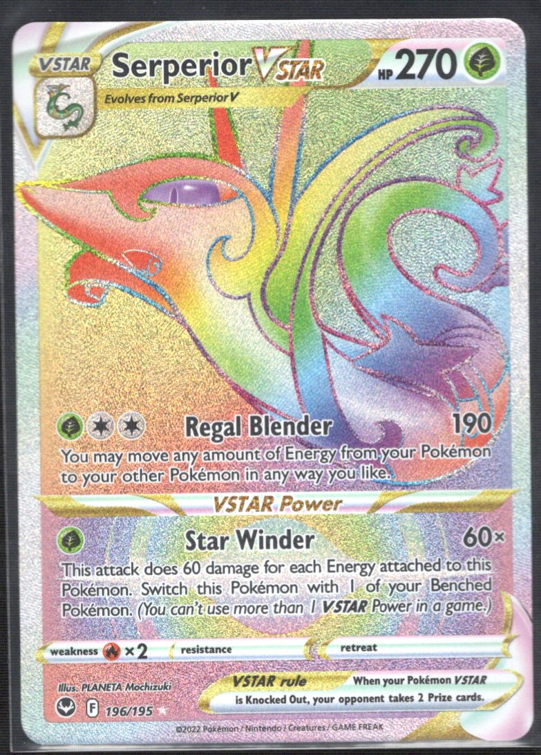 Serperior VSTAR 196/195 / Secret Rare Ungraded Single