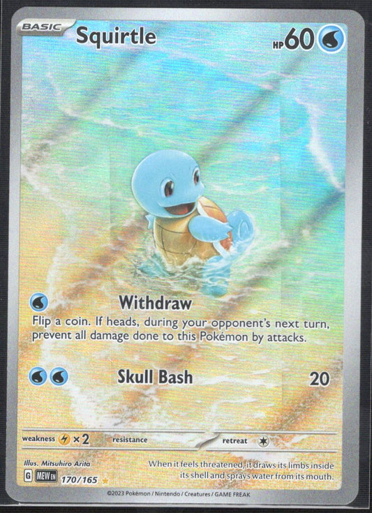 Squirtle 170/165 / Illustration Rare Ungraded Single