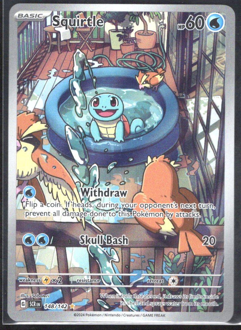 Squirtle 148/142 / Illustration Rare Ungraded Single